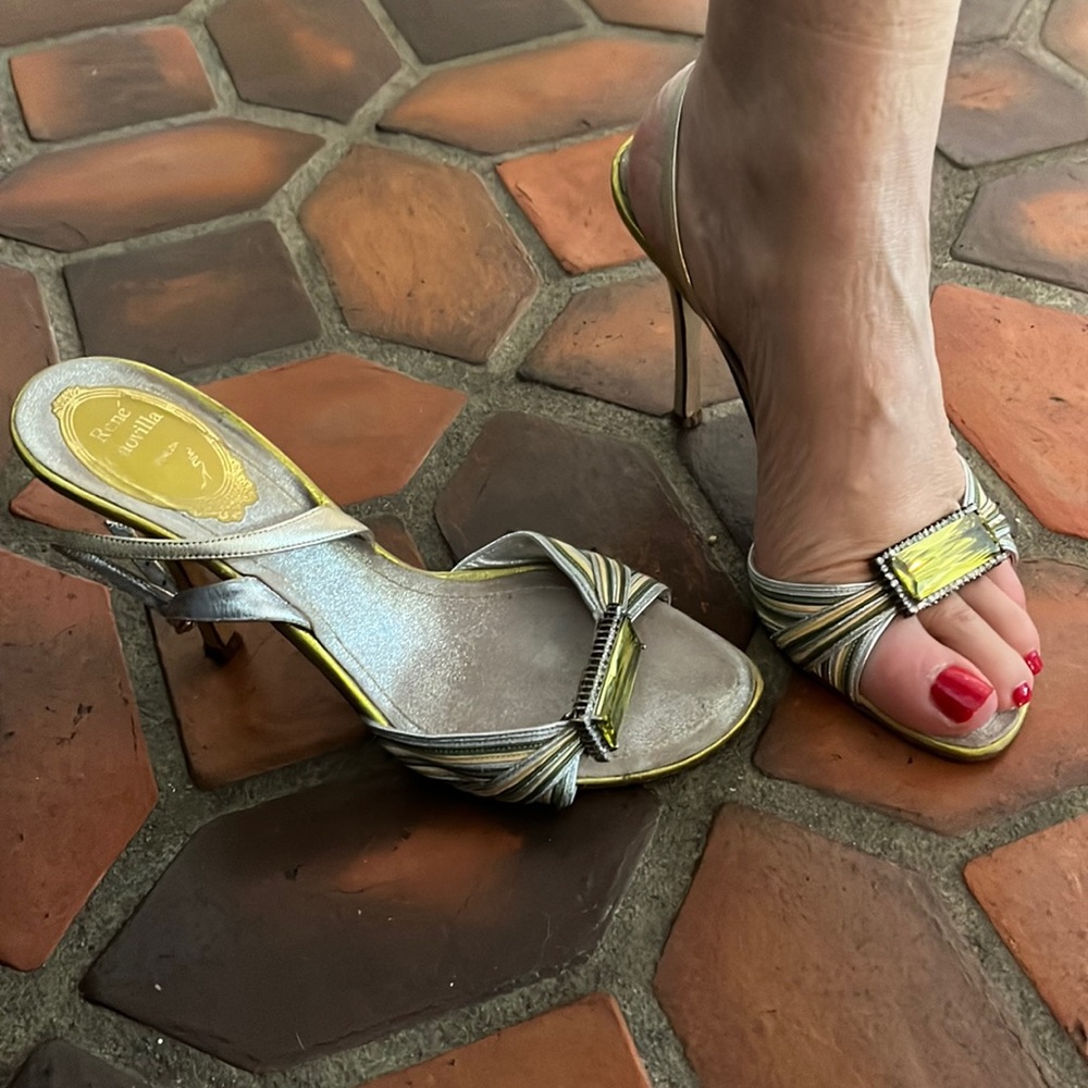 Rene Cavoilla sandal bejeweled